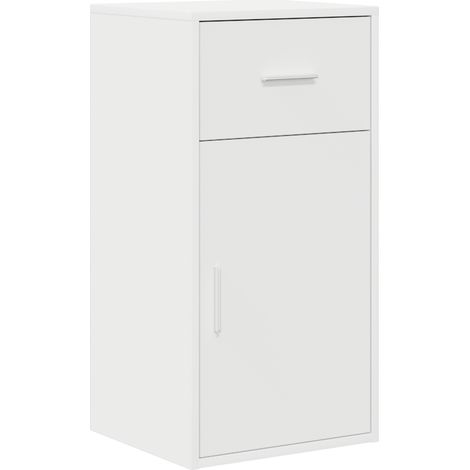 Buffet Meuble de rangement avec tiroir Blanc 38 x 34 x 75 cm (1/5)