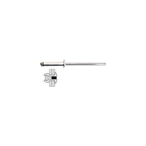 TECHMAN 500 rivets alu / acier tête plate Ø 4,8 x 6 mm (1/2)