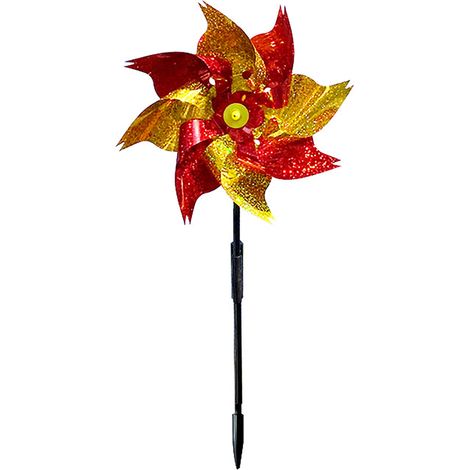 Conjunto de 8 molinillos de viento reflectantes y brillantes para ahuyentar a los pájaros y decorar tu jardín y tus plantas. (1/5)