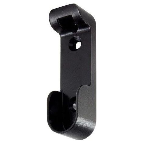 Supporti laterali per tubo ovale in zama nera 2 pz. (1/2)