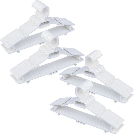 Percha mega de plastico blanca pack de 48 uds 42,20x0,73x21h cm (1/5)