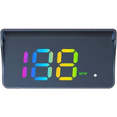 Affichage tête haute (HUD) universel pour voiture, compteur de vitesse numérique en MPH avec GPS et réglage automatique de la luminosité, compatible avec tous les véhicules. (1/5)
