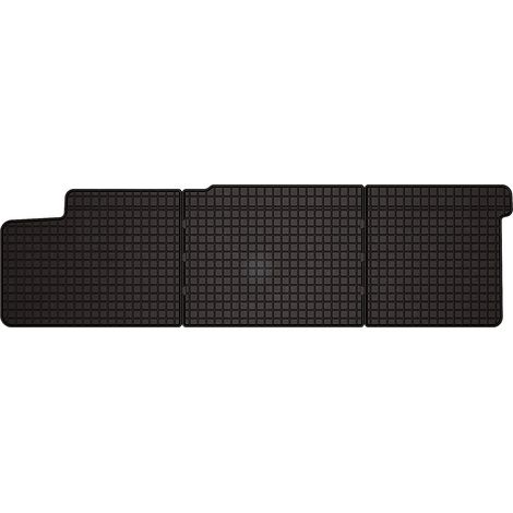 Alfombrillas de goma para Volkswagen Transporter T5 furgoneta de reparto 2.ª fila, cabina doble (2003-2015) - negras, a juego