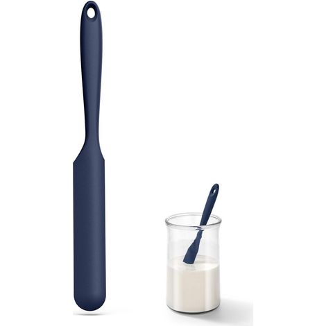 Schmaler Silikonspatel 315°C hitzebeständig, flexibel, für Sauerteig & kleine Behälter