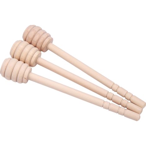 Coffret cadeau mignon avec cuillère à miel en bois, manche confortable et pratique pour doser et verser le miel dans le pot, matériau sûr et durable, design unique.-AquaForge (1/5)