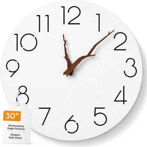 Orologio da parete GRENARIS con lancette in legno, 30 cm (1/5)