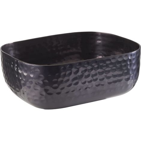 Bol en aluminium avec surface martelée, couleur gun-metal pour entre autres des plats froids et chauds, 15,5 x 12,0 cm, 0,7 ltr. (1/5)