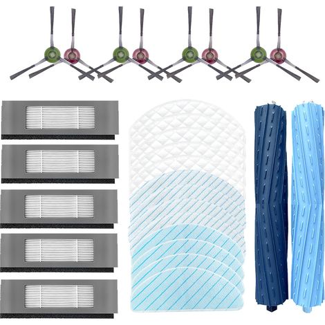 Wischtüch Bürste Filter Zubehör Ersatzteile Set für Ecovacs DEEBOT OZMO T9 AIVI T9 AIVI+ Staubsauger Roboter (28 Stück) (1/5)
