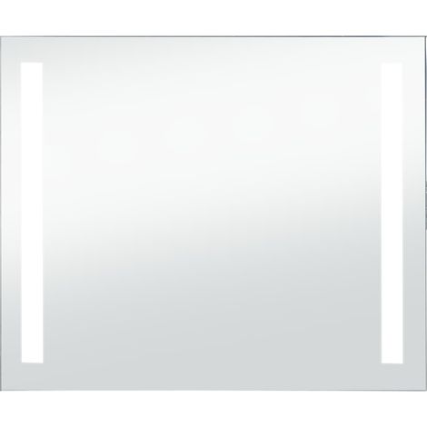 Espejo de pared LED para baño 80 x 60 cm DEC022587 (1/5)