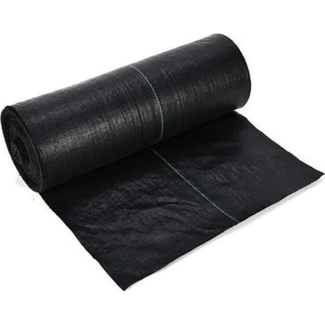 tissu géotextile anti-mauvaises herbes 3,2 oz 91x9144 cm haute densité couverture sol très perméable (1/5)