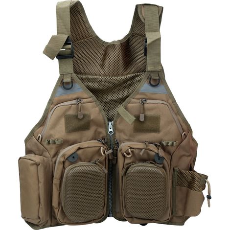 Gilet de pêche professionnel multi-poches pour homme, veste de sport extérieure à pince (1/5)