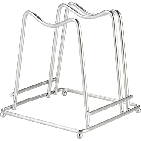 Support Planche à Découper Inox 12,5 x 12,5 x 13 cm - Porte Planche Stable pour Cuisine, Rangement Vertical (1/5)