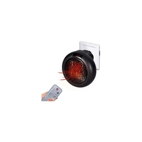 Chauffage soufflant électrique 900 W – Thermostat réglable – Minuterie 1-12h – Protection surchauffe – Pour espaces intérieurs