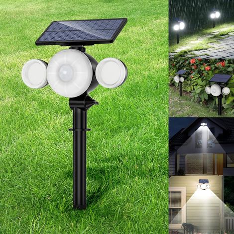 Lampe Solaire Extérieur Jardin Ultra Puissante 88LED avec Détecteur de Mouvement Etanche IP65, Eclairage Spot Solaire Exterieur Sans Fil 360° Reglable Lumière Solaire Sécurité pour Chemin Cour Garage (1/5)