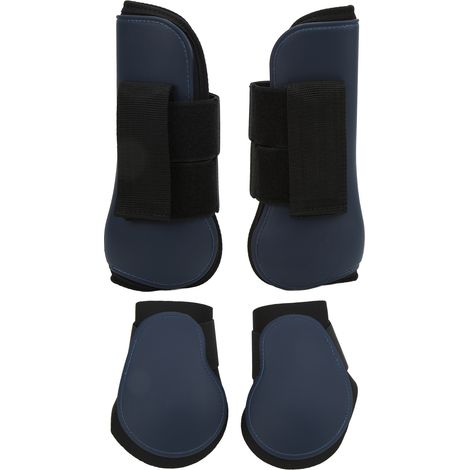 Bottes Tendon Cheval - Protection Avant Arrière Élastique Absorption Chocs - Pour Compétitions Tout Terrain - Lot de 4 (1/5)