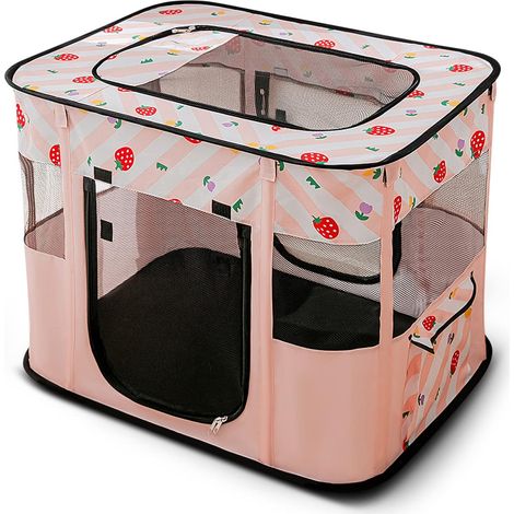 Fournitures pour animaux de compagnie Chat Maison Pliable Chien Chat Cage Enceinte Chien Chenil Chat Tente Chiot Chaton Maternité Chambre 705545 cm (1/2)