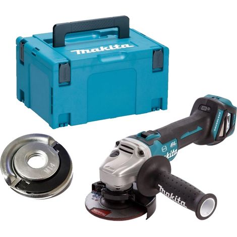 Makita DGA463Z 18v Cordless Brushless 115mm Angle Grinder + Flange Nut + Makpac (1/5)
