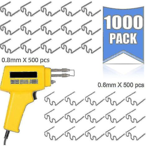 Kit de réparation de soudure en plastique (1000 agrafes ondulées) (1/4)