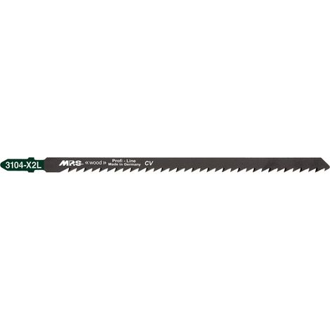 Lame de scie sauteuse extra-longue MPS 3104-X2L pour couper du bois jusqu'à 120 mm (paquet de 5)