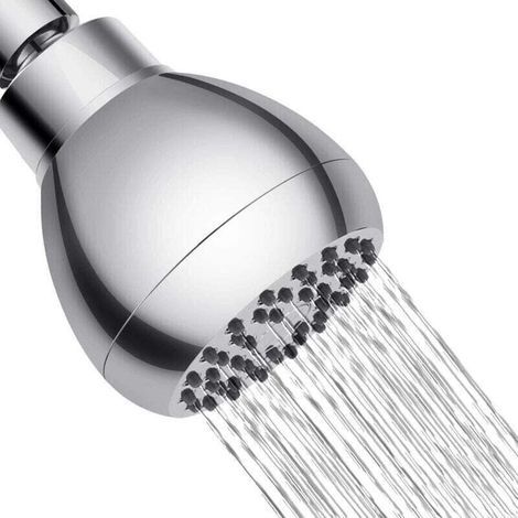 Pomme de douche à haute pression Pomme de douche fixe anti-obstruction pour la pièce - Même à faible débit d'eau, Chrome (1/4)