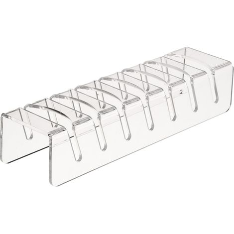 Porte-chapeaux à baseball acrylique pour 14 casquettes - 2 supports sans installation organisateur de casquette pour placard, bibliothèque ou dressoir (1/4)