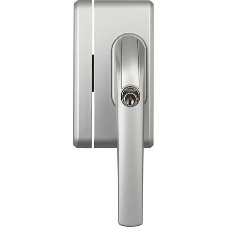 Verrou Supplémentaire de Fenêtre FO400N AL0125 - Serrure de Fenêtre à Cylindre Poussoir, à Verrouillage Identique - Niveau de Sécurité 10 - 37194 - Argent (1/5)