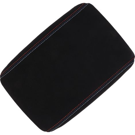 Cache de console centrale de tableau de bord à coutures tricolores (plaque de recouvrement + revêtement en cuir) compatible avec Audi A4 2009-2016, remplace la référence 8K0 864 207 A. (1/5)