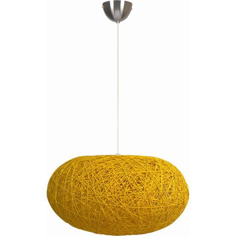 Lampada a sospensione Candellux Livio Ø38 corda gialla (1/2)