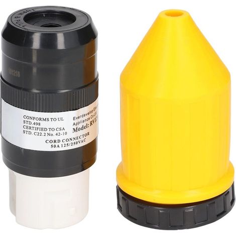 Couvercle de connecteur de cordon d'alimentation pour camping-car, verrouillage par torsion, protecteur de prise, 50amp 125 250V AC (1/5)