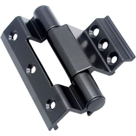 4 Pièces Pont Cassé Portes Et Fenêtres En Aluminium Charnière Fenêtre Écran En Alliage D’Aluminium Porte Et Fenêtre Charnière Écran Charnière Noire Charnière (1/4)