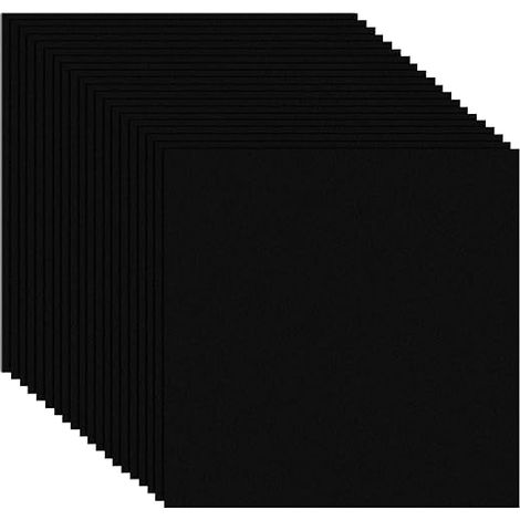 20 Black Adhesive Floor Tiles 30 x 30 cm 1.8 m² Waterproof PVC Vinyl Flooring for Kitchen Bathroom Living Room Quick Easy DIY Renovation (1/5)