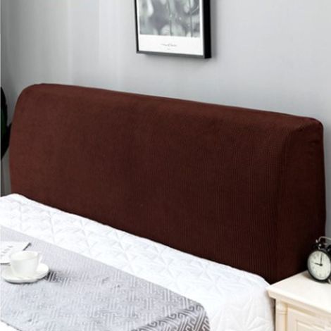 Housse De Tete De Lit - Polyester - Hauteur 50-70 Cm - Longueur 120-140 Cm - Couleur Unie - S (1/5)