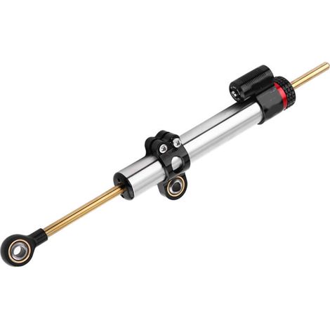 Motorcycle Steering Damper, Universal Aluminum Steering Damper Stabilizer for MT10 MT 07 MT09 (Long Type) (1/5)