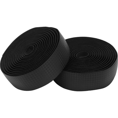 Guidoline de guidon de vélo en EVA, revêtement en cuir PU antidérapant et absorption des chocs pour guidon route, noir