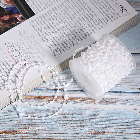 Accessoires pour stores vénitiens verticaux, chaînette de perles de 89 mm (10 mètres), accessoires pour stores vénitiens. (1/5)