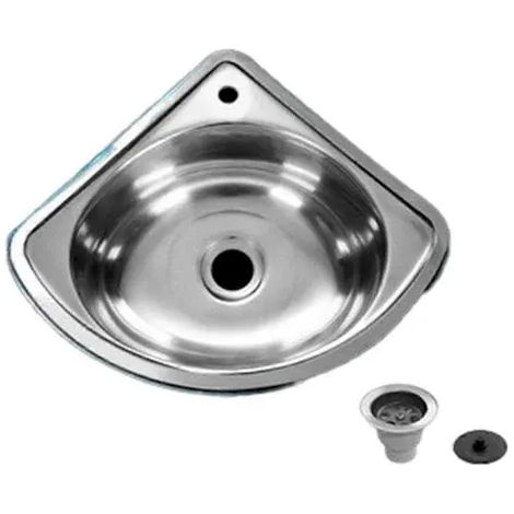 Petit évier en acier inoxydable pour cuisine de camping-car, très résistant [CO]