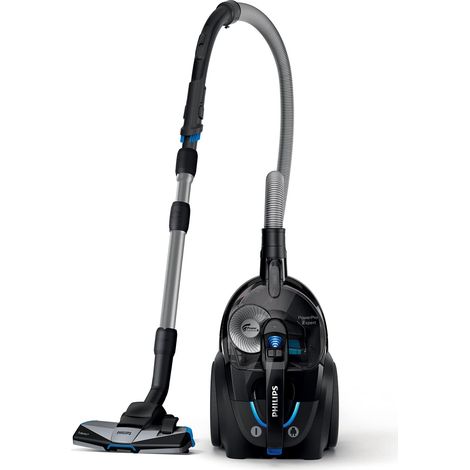 Aspirapolvere senza sacco Philips Series 7000 - Aspirapolvere da 900 W con filtro Allergy H13 e ugello TriActive+ (FC9741/09), nero (1/5)