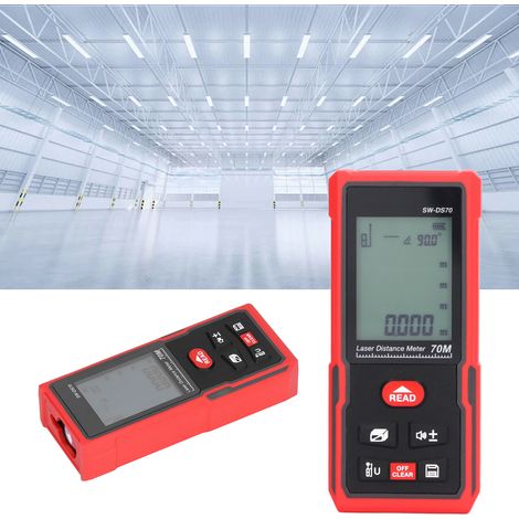 La règle de mesure infrarouge SW-DS70 et le télémètre laser de haute précision sont utilisés pour mesurer la distance, la surface et le volume. (1/5)