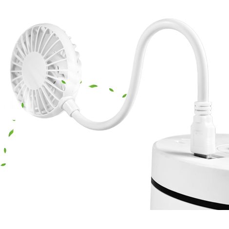Ventilateur portable – Ventilateur de bureau personnel silencieux alimenté par USB avec un design flexible