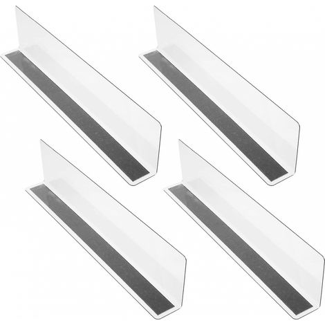 Étagère réglable 8 pièces diviseur d'étagère en plastique-28 cm L x 6 cm H diviseur de produits de supermarché déflecteur magnétique (1/5)