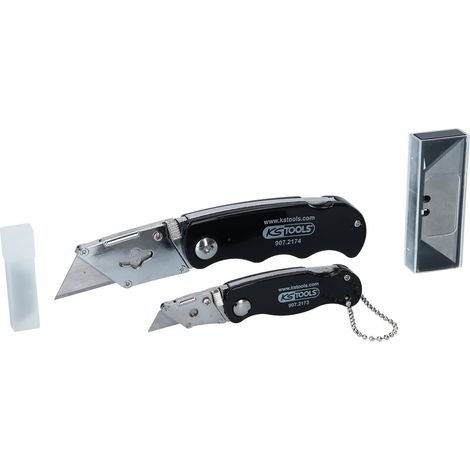 KS TOOLS Juego de cuchillos plegables 2 piezas - 907.2172 (1/5)