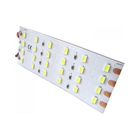 Pannello Plafoniera Led Flessibile 24V 8W Bianco Freddo 10cm Per Luci Abitacolo Cassone Cabina Camion Barca (1/3)