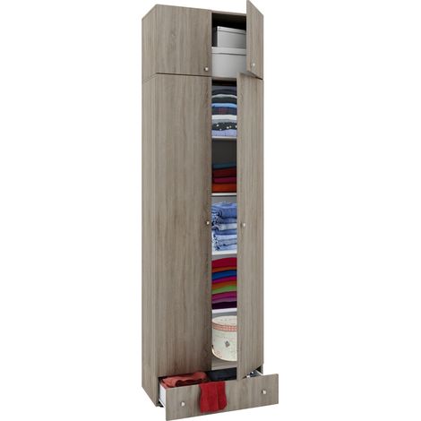 Armadio guardaroba in legno Vandol 70x238x40 - VCM