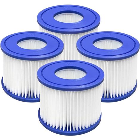 x VI Poolfilter – geeignet für Bestway Miami, Lay-Z-Spa Poolfilter – VI Filterkartusche (1/5)