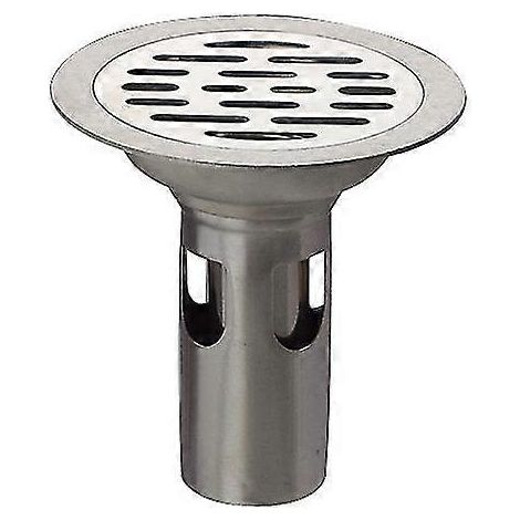 Scarico a pavimento da 10 cm, filtro in acciaio inox 304, copertura per scarico doccia bagno (rotonda) (1/2)