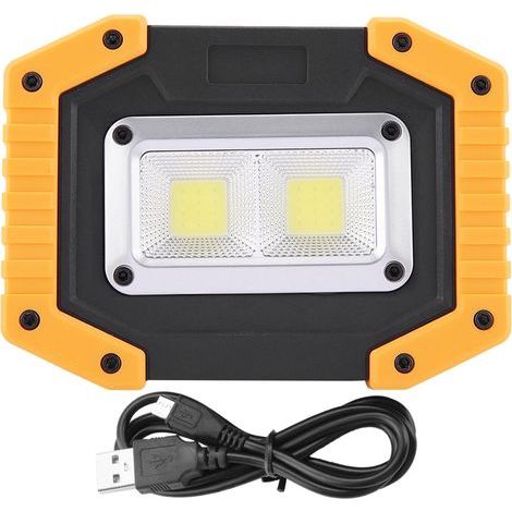 Projecteur COB. lampe de signalisation LED rechargeable par USB. adaptée aux urgences de camping en extérieur (billes rondes) (1/5)