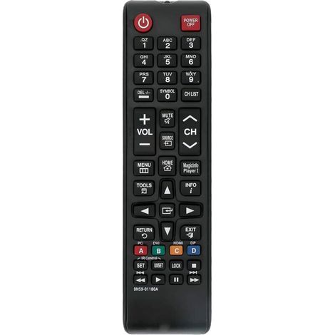 BN59-01180A Replacement Remote Control for Samsung TV DM65D DM75D DH40D ED65E EM65E EM75E DC40E-M DC48E-M DC55E-M DC40E-H DC48E-H ED75E DB22D OH46F OM46F OM46F-K OH55F OM55F OM55F-K DB10D (1/4)