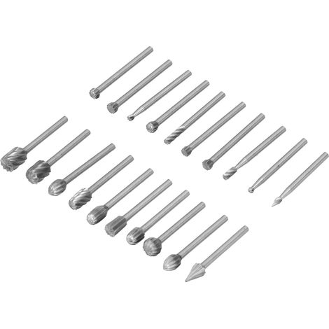20-teiliges Set rotierender Feilen aus Hochgeschwindigkeitsstahl (HSS) – DIY-Schleifkopf-Zubehör für die Holzbearbeitung (1/5)