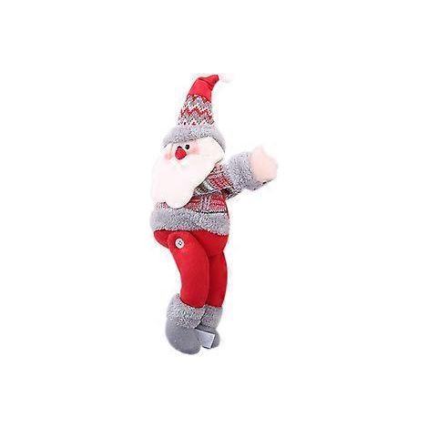 Wohnzimmerdekoration mit hochwertigem Filzstoff, Set aus zwei Gnome-Cartoon-Dekorationen für weihnachtliche Vorhanghalter mit festlichem Hut-Design