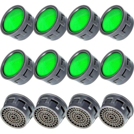 12 Pièces Aérateurs de Robinet Aérateurs de Robinet d’Eau Limiteur de Débit de Robinet Insert de Pièces De Rechange Aérateurs pour Salle de Bain ou Cuisine (1/5)